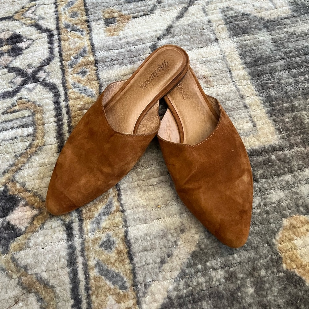 Madewell Brown Suede Slip On Flat